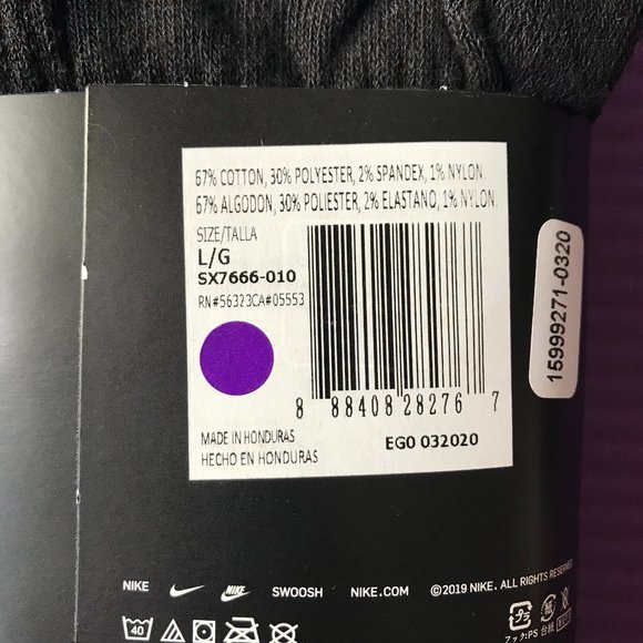 6 Pack Men Nike Everyday Cotton Cushion Crew Socks - Picture 5 of 7